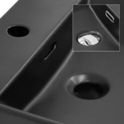 Lavabo Céramique Noir 415x360x30mm -Le Coin Bain Parfait Boutique 0082d760cdf74a31b908efccf8250feb