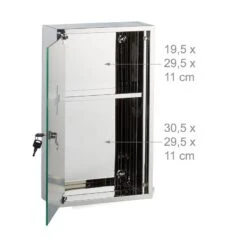 Armoire à Pharmacie Inox Porte Miroir -Le Coin Bain Parfait Boutique 008344df99a44093a606312ab16646a0