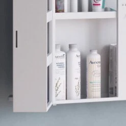 Armoire à Pharmacie 53x53cm Gris Métal -Le Coin Bain Parfait Boutique 0187b1aa1a664e05895d3e05e988d42c