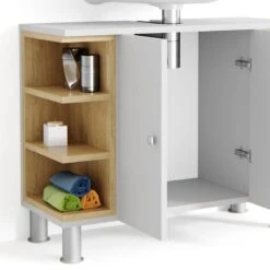 Meuble Sous-lavabo Aquis Blanc/chêne -Le Coin Bain Parfait Boutique 0cfe1ed097e54060bab460d1cc6c979e