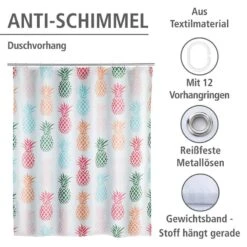 Wenko Rideau De Douche Ananas -Le Coin Bain Parfait Boutique 1000151647 200519 12505700251 DETAILS P000000001000151647