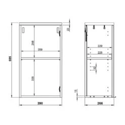 Meuble Haut Pescara -Le Coin Bain Parfait Boutique 1000191986 191107 09520100031 SKETCH DETAILS P000000001000191986 sketch