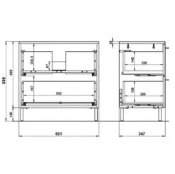 Salle De Bain Arvada I (2 éléments) -Le Coin Bain Parfait Boutique 1000205931 200221 13363900022 SKETCH DETAILS P000000001000205931 sketch