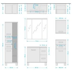 Salle De Bain Milan II (5 éléments) -Le Coin Bain Parfait Boutique 1000207398 200306 14295800116 SKETCH DETAILS P000000001000207398 sketch