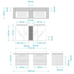 Salle De Bain Duo II (4 éléments) -Le Coin Bain Parfait Boutique 1000209353 200427 14504000020 SKETCH DETAILS P000000001000209353 sketch