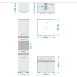 Salle De Bain Storm Light II (3 élém.) -Le Coin Bain Parfait Boutique 1000218772 200716 17102500080 SKETCH DETAILS P000000001000218772 sketch