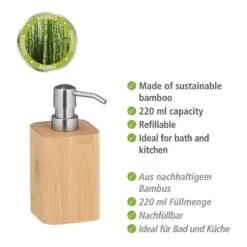 Wenko Distributeur De Savon Bambusa -Le Coin Bain Parfait Boutique 1000257795 210422 074046001492 ICON DETAILS P000000001000257795 icon seal