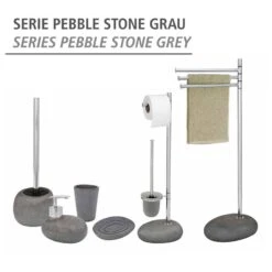 Wenko Set Salle De Bain Pebble Stone (3 élém.) -Le Coin Bain Parfait Boutique 1000257888 210422 07420800819 DETAILS P000000001000257888