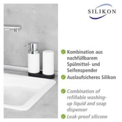 Wenko Distributeur Easy Squeeze (2 éléments) -Le Coin Bain Parfait Boutique 1000271161 210608 11175000328 DETAILS P000000001000271161