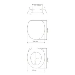 Wenko Siège WC Chara 9 Wenko Siège WC Chara -Le Coin Bain Parfait Boutique 1000271211 210608 11222000636 SKETCH DETAILS P000000001000271211 sketch