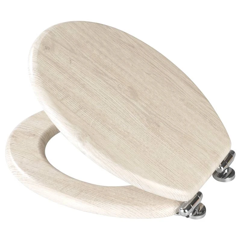 Wenko Siège WC Chêne 2 Wenko Siège WC Chêne – Image 2