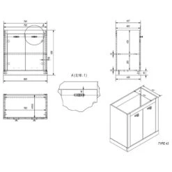 Meuble Avec Vasque Lewk I -Le Coin Bain Parfait Boutique 1000281710 210728 08082400089 SKETCH DETAILS P000000001000281710 sketch