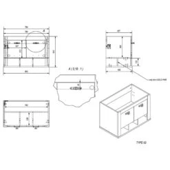 Meuble Avec Vasque Lewk II -Le Coin Bain Parfait Boutique 1000281712 210728 08082600114 SKETCH DETAILS P000000001000281712 sketch