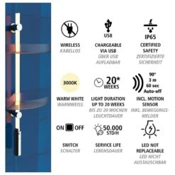 Wenko Étagère De Douche LED Antik -Le Coin Bain Parfait Boutique 1000287217 210827 133047001314 ICON DETAILS P000000001000287217 icon seal