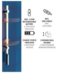 Wenko Étagère De Douche LED Antik -Le Coin Bain Parfait Boutique 1000287217 210827 133047001315 ICON DETAILS P000000001000287217 icon seal