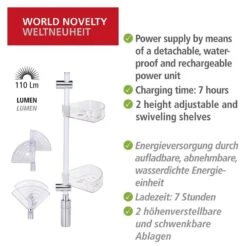 Wenko Étagère De Douche LED Antik -Le Coin Bain Parfait Boutique 1000287217 210827 133048001317 ICON DETAILS P000000001000287217 icon seal