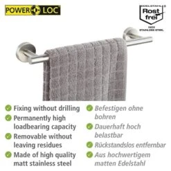 Wenko Porte-serviette Bosio -Le Coin Bain Parfait Boutique 1000287223 210827 133051001360 ICON DETAILS P000000001000287223 icon seal