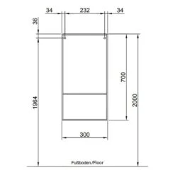 Armoire Murale Tiberio -Le Coin Bain Parfait Boutique 1000287321 210902 08012000021 SKETCH DETAILS P000000001000287321 sketch