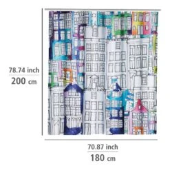 Wenko Rideau De Douche Sunny City 8 Wenko Rideau De Douche Sunny City -Le Coin Bain Parfait Boutique 1000289435 210907 16454200060 SKETCH DETAILS P000000001000289435 sketch