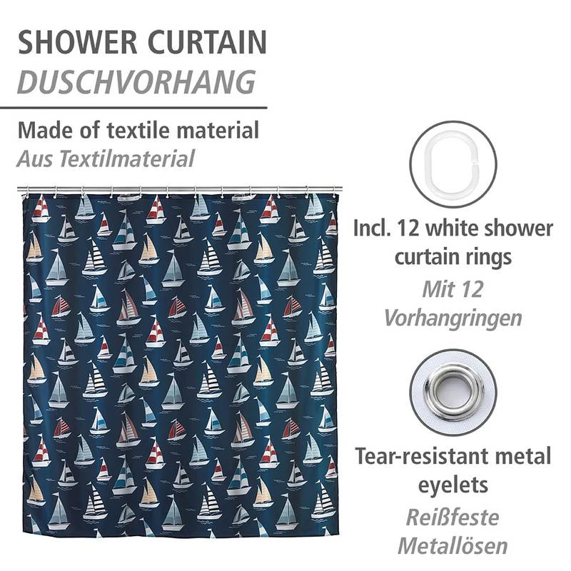 Wenko Rideau De Douche Regatta 2 Wenko Rideau De Douche Regatta – Image 2