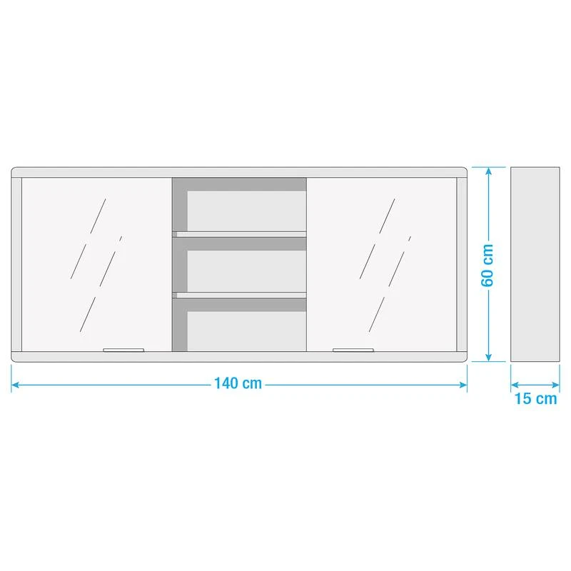Armoire De Toilette TRANGLE Larg. 140 Cm 19 Armoire De Toilette TRANGLE Larg. 140 Cm – Image 19