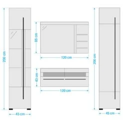 Salle De Bain Farson XXI (4 éléments) -Le Coin Bain Parfait Boutique 1000305939 211118 065112000582 SKETCH DETAILS P000000001000305939 sketch