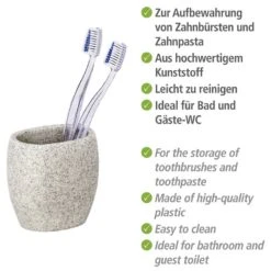 Wenko Verre à Dents Puro -Le Coin Bain Parfait Boutique 1000333106 220218 040 DETAILS P000000001000333106