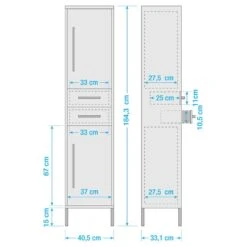 Colonne De Salle De Bain Kent - 41 Cm -Le Coin Bain Parfait Boutique 1000334285 220302 500 SKETCH DETAILS P000000001000334285 sketch