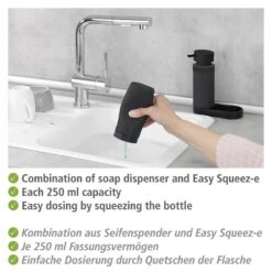 Wenko Distributeur Easy Squeeze (2 éléments) -Le Coin Bain Parfait Boutique 1000339093 220304 030 DETAILS P000000001000339093