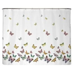 Rideau De Douche Anti-moisi Papillon