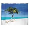 Rideau De Douche PS Recyclé Plage