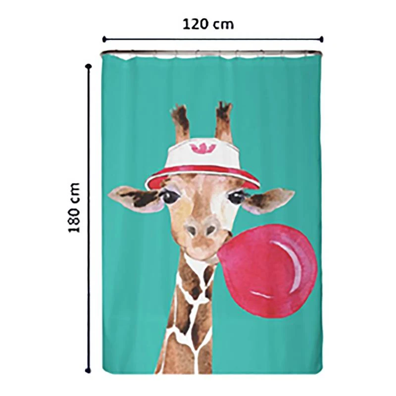 Rideau De Douche PS Recyclé Girafe 2 Rideau De Douche PS Recyclé Girafe – Image 2