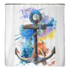 Rideau De Douche Ancre