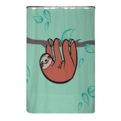 Rideau De Douche PS Recyclé Paresseux