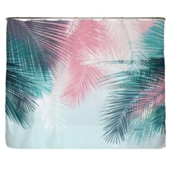 Rideau De Douche PS Recyclé Palmier