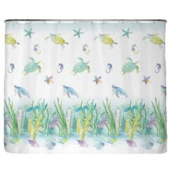 Rideau De Douche Anti-moisissures Océan