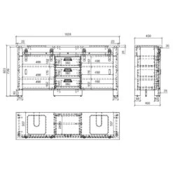 Meuble Avec Double Vasque Shutter -Le Coin Bain Parfait Boutique 1000348703 220505 501 SKETCH DETAILS P000000001000348703 sketch
