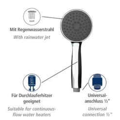 Wenko Pommeau De Douche Basic Line III -Le Coin Bain Parfait Boutique 1000352462 220519 031 DETAILS P000000001000352462