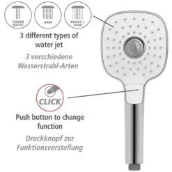 Wenko Pommeau De Douche Powerboost II -Le Coin Bain Parfait Boutique 1000352554 220519 033 DETAILS P000000001000352554