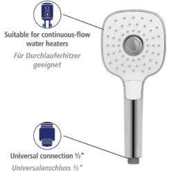 Wenko Pommeau De Douche Powerboost II -Le Coin Bain Parfait Boutique 1000352554 220519 034 DETAILS P000000001000352554