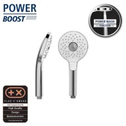 Wenko Pommeau De Douche Powerboost I -Le Coin Bain Parfait Boutique 1000352562 220519 031 DETAILS P000000001000352562