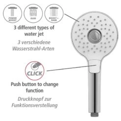 Wenko Pommeau De Douche Powerboost I -Le Coin Bain Parfait Boutique 1000352562 220519 033 DETAILS P000000001000352562