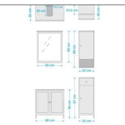 Salle De Bain Quickset 928 II - 4 élém. -Le Coin Bain Parfait Boutique 1000367158 220930 500 SKETCH DETAILS P000000001000367158 sketch