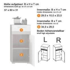 Meuble Bas Storm Light -Le Coin Bain Parfait Boutique 1000367626 221014 500 SKETCH DETAILS P000000001000367626 sketch