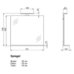 Salle De Bain Arvada VIII (4 éléments) -Le Coin Bain Parfait Boutique 1000368173 221215 500 SKETCH DETAILS P000000001000368173 sketch