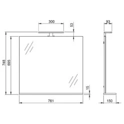 Salle De Bain Loria - 3 éléments - B -Le Coin Bain Parfait Boutique 1000372695 230315 501 SKETCH DETAILS P000000001000372695 sketch