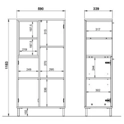 Salle De Bain Loria - 3 éléments - B -Le Coin Bain Parfait Boutique 1000372695 230315 502 SKETCH DETAILS P000000001000372695 sketch