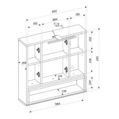 Armoire De Toilette Ariana -Le Coin Bain Parfait Boutique 1000378166 230322 500 SKETCH DETAILS P000000001000378166 sketch