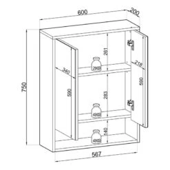 Armoire De Toilette Linkuva -Le Coin Bain Parfait Boutique 1000392946 230830 500 SKETCH DETAILS P000000001000392946 sketch