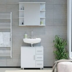 Salle De Bain Ilias Blanc (2 éléments)